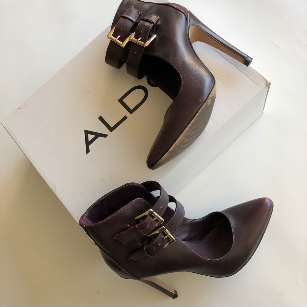 Aldo Scotsburn Court High Heel Shoes in Maroon